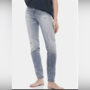 HOST PICK! Sandrine Rose x Free People NWT High Waisted Skinny Light Black Sz 26